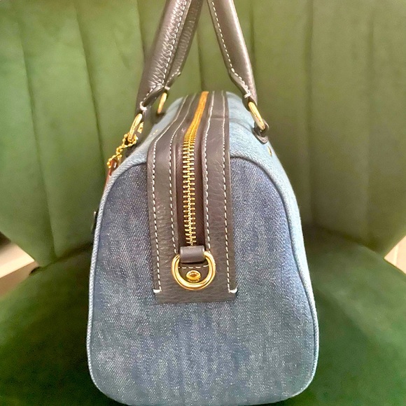 Coach Blue and Black Handbag - Picture 8 of 11